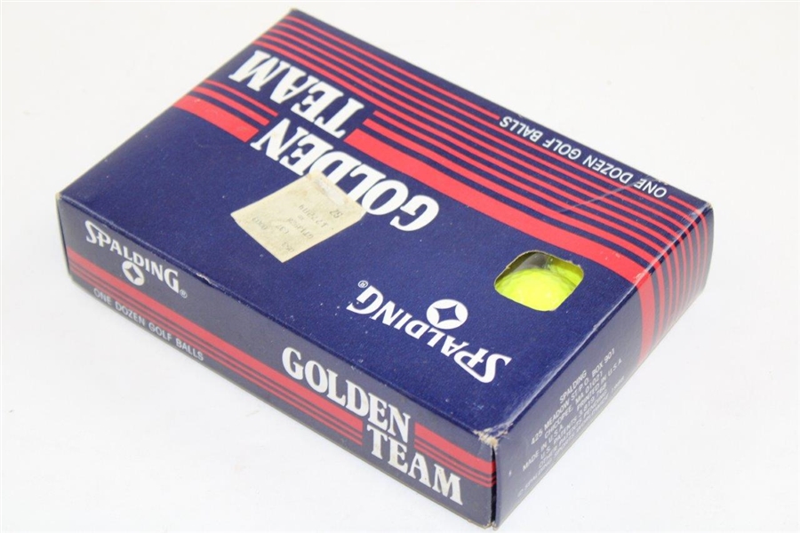 Classic Dozen Golden Team Golf Balls by Spalding in Original Box