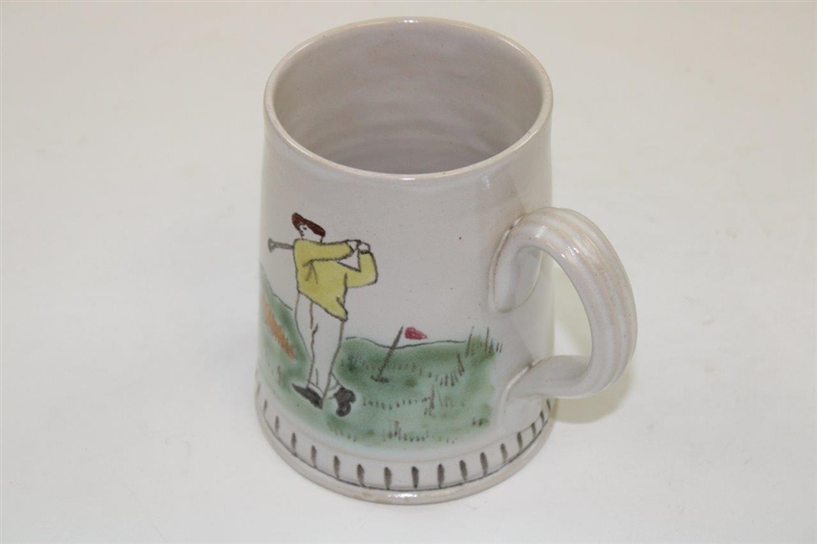 Buchan Stoneware of Portobello Scotland Golf Theme Mug