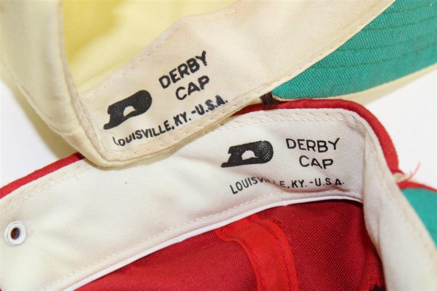 Two (2) Vintage PGA Seniors Mercury-Lincoln Derby Cap Hats