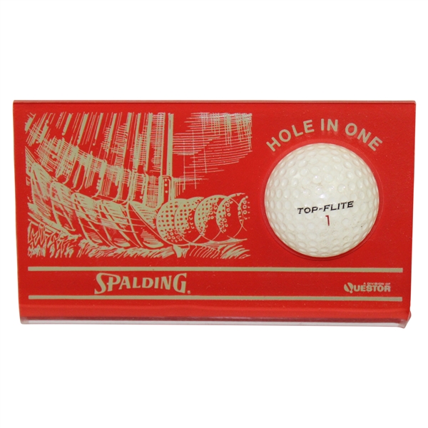 Spalding Hole-In-One Award with Top-Flite Ball