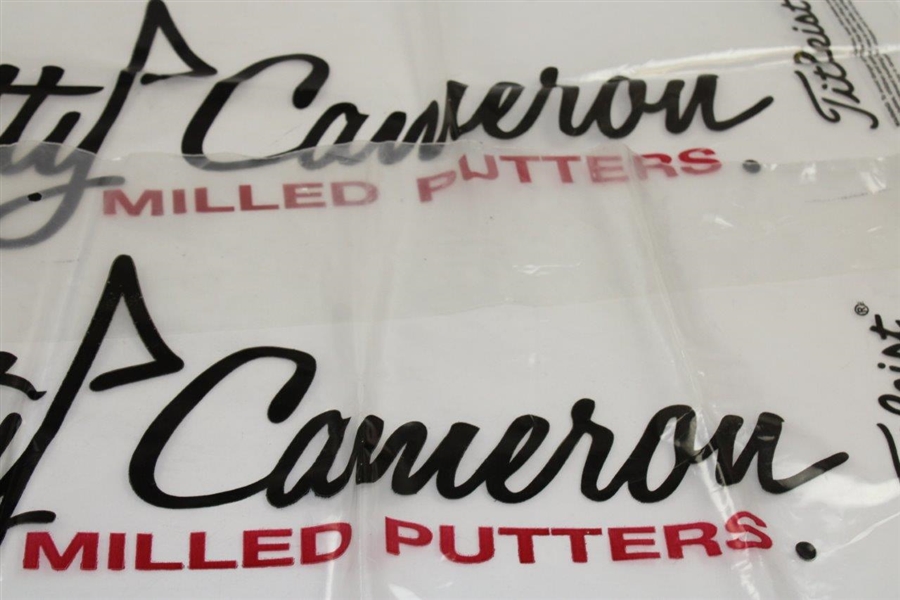 Two (2) Scotty Cameron Titleist Fine Milled Putter Plastic Club Bags