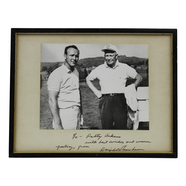 President Dwight D. Eisenhower Signed Photo w/Palmer - Framed - Patty Aikens Collection JSA ALOA