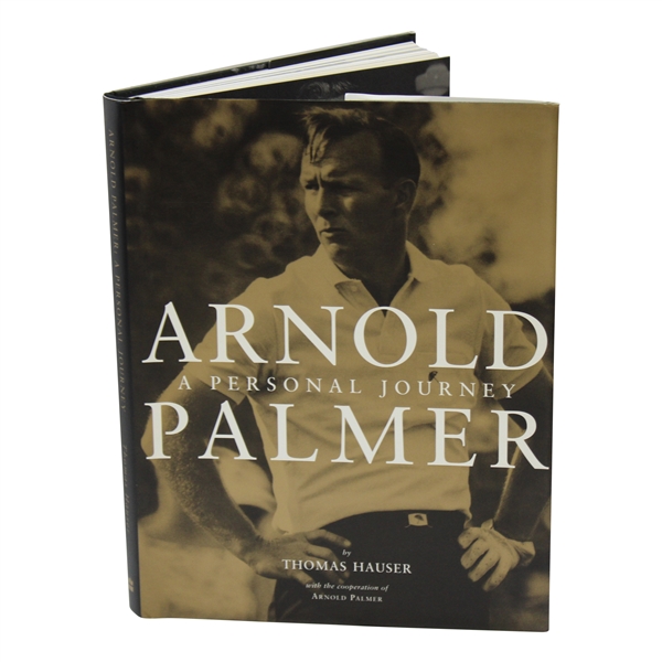 Arnold Palmer Signed B&W Post-Swing Book Page & Book Originated From - Framed JSA ALOA