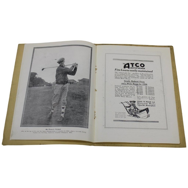 1926 The Walker Cup at St. Andrews Official Program - Only One Known!