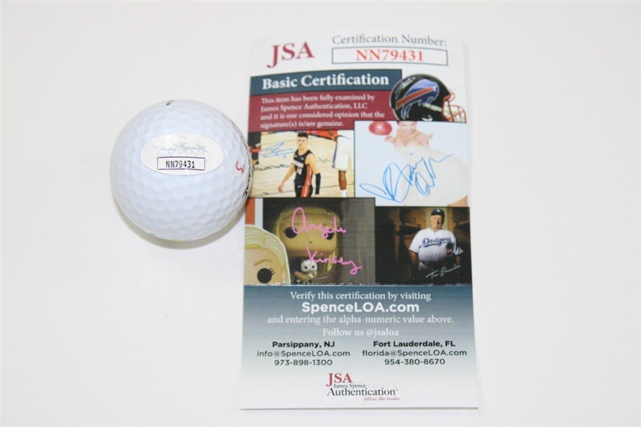 Hideki Matsuyama Signed Masters Logo Titleist Golf Ball JSA #NN79431