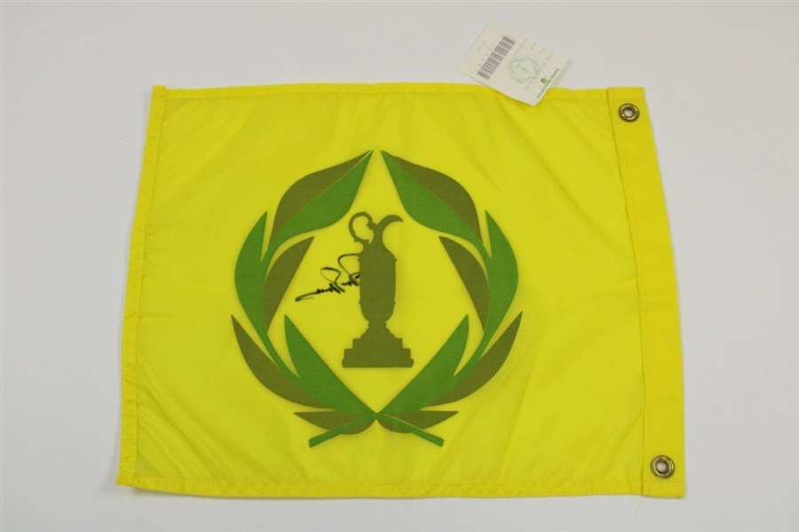 Jack Nicklaus Signed Classic Memorial Souvenir Flag with Tag Still Attached JSA ALOA