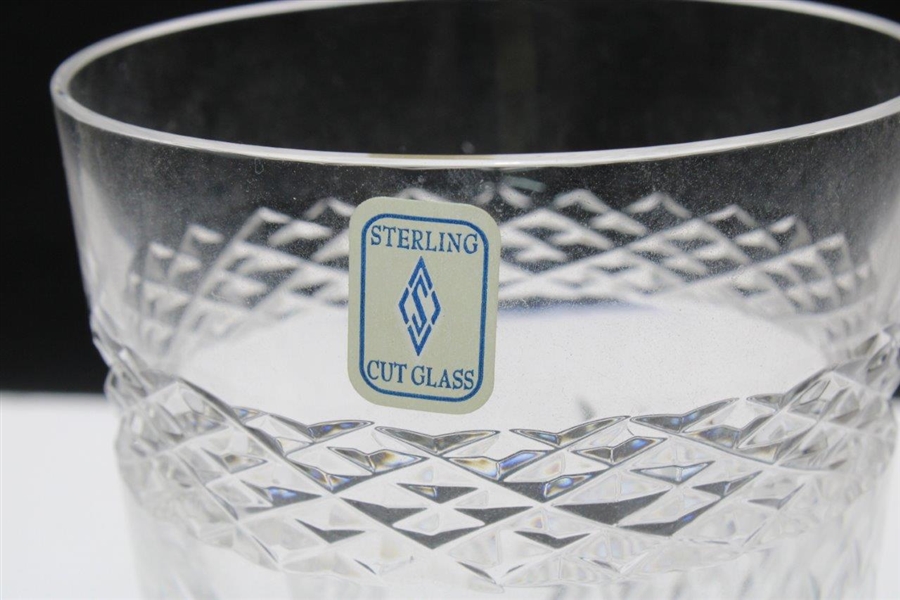 1999 Old Memorial June Member-Guest 2nd Place Net Sterling Cut Glass Trophy with Box