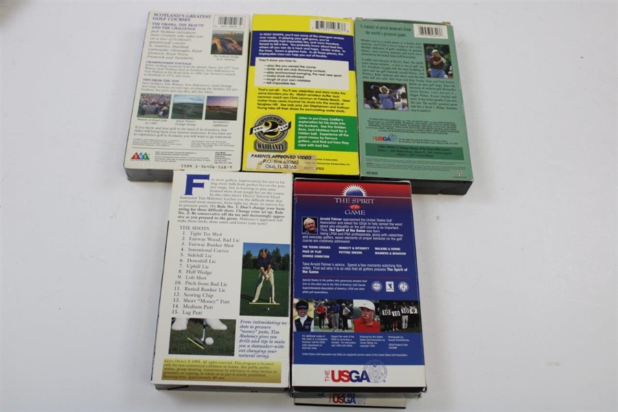 1987 Masters Tournament & Pine Valley Wide World of Golf with Five (5) other VHS Tapes