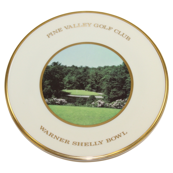 1989 Pine Valley Golf Club Warner Shelly Bowl Lenox China Plate - Hole #14