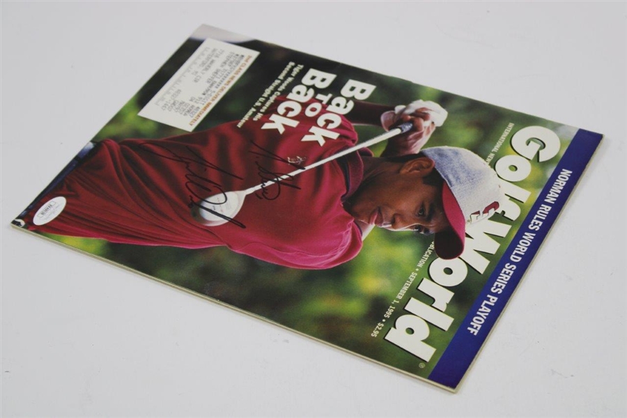 Tiger Woods Signed 1995 Golf World Magazine - Personalized JSA #XX49028