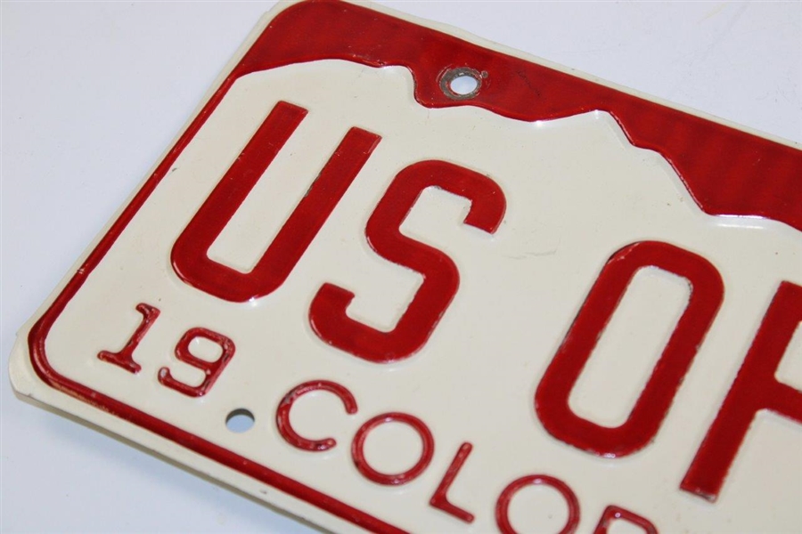 1978 US Open at Cherry Hills 'US Open' Contestant Colorado Courtesy License Plate