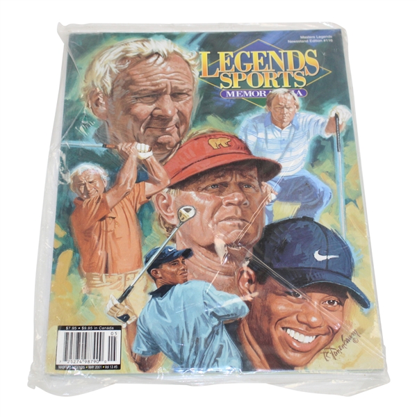 Tiger Woods, Arnold Palmer, Jack Nicklaus Cover Legends Sports Magazine - Unopened