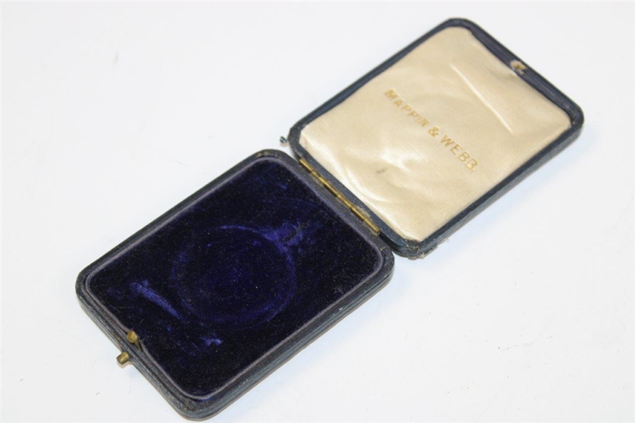 Circa 1938 Axenfels Golf Club Sterling Silver Medal In Original Box