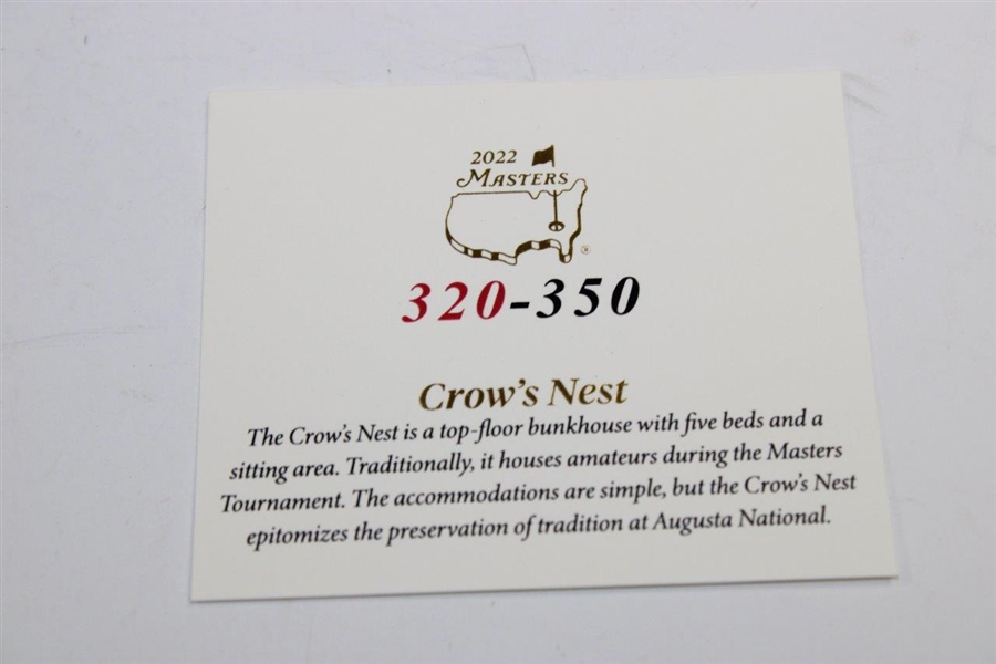 2022 Masters Limited Edition Crow's Nest Coin In Box 320/350