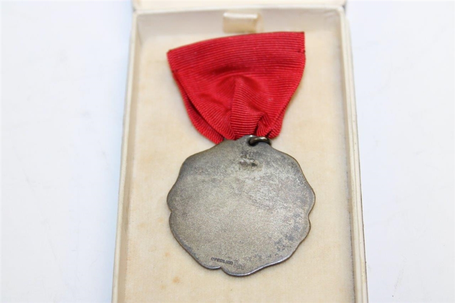 1930 Sterling Silver Golf Medal In Original Jewelry Box 