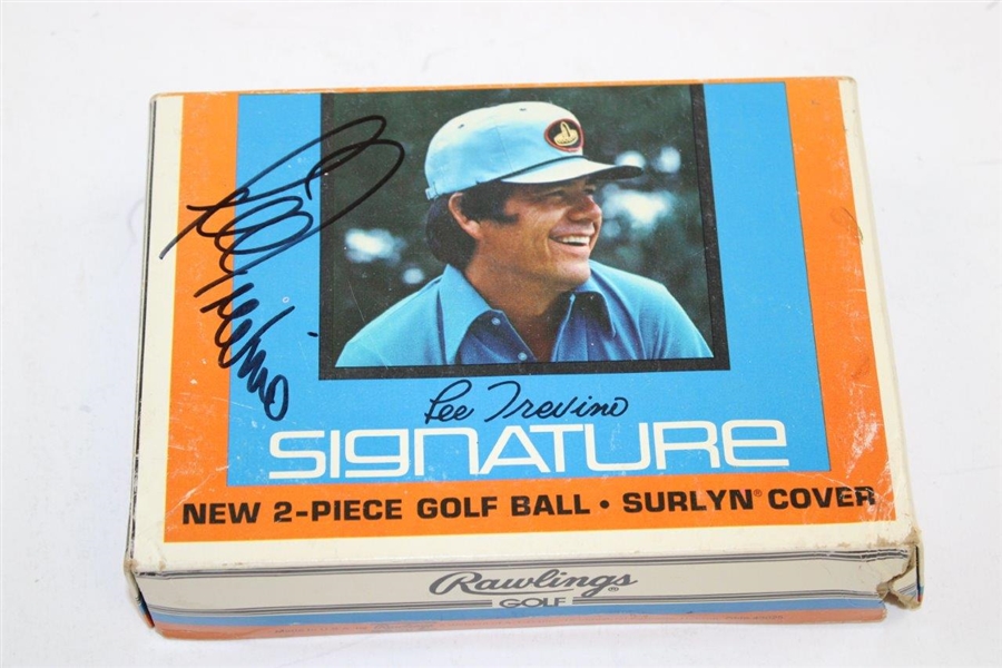 Lee Trevino Signed Classic Rawlings Signature Dozen Golf Balls Box with Three Sleeves JSA ALOA