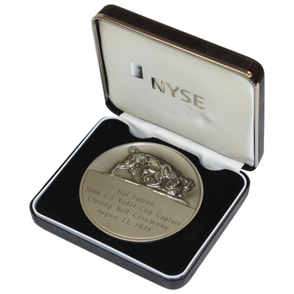 Hal Sutton's 2004 US Ryder Cup Captain NYSE Closing Bell Ceremony Medallion