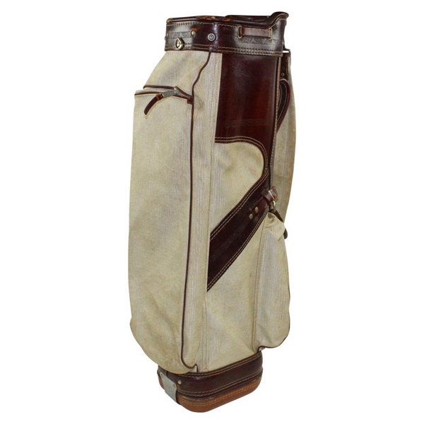 Vintage Wilson Country Club Golf Bags Leather & Canvas Golf Bag D0612