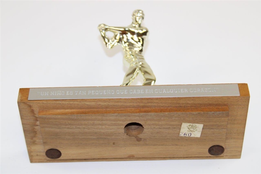 Chi-Chi Rodriguez's Personal A Child IS Small Enough To Fit In Any Heart Inscription Desk Statue