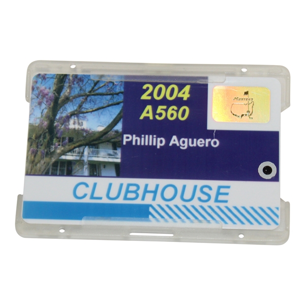 2004 Masters Tournament Clubhouse Badge #A560 - Phil Mickelson Winner