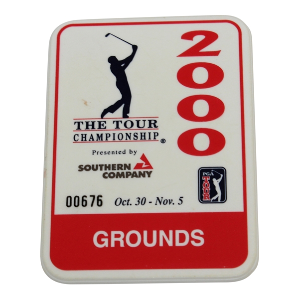 2000 The Tour Championship Grounds Badge #00676 - Phil Mickelson Winner