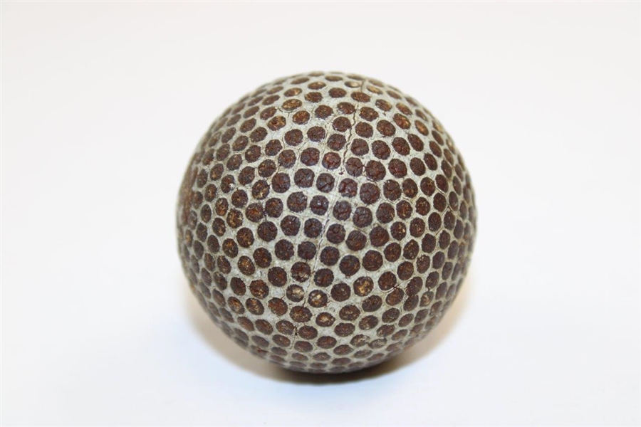 Vintage Haskell White Streak Rubber Core Bramble Golf Ball