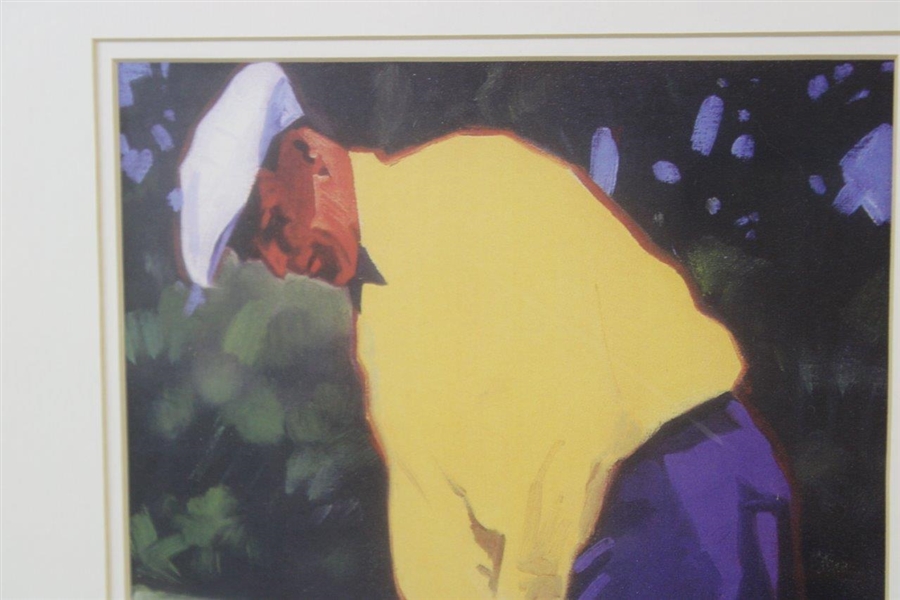 Print of Golfer Putting by Artist M. Cassidy - Framed