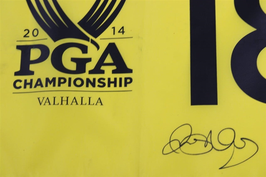 Rory McIlroy Signed 2014 PGA Championship at Valhalla Flag JSA ALOA