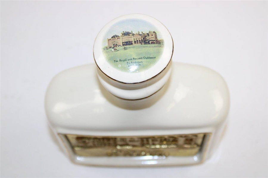 St Andrews 'The Old Course'/Old Tom Gold Leaf Ltd Ed Decanter by Artist Bill Waugh #15/50