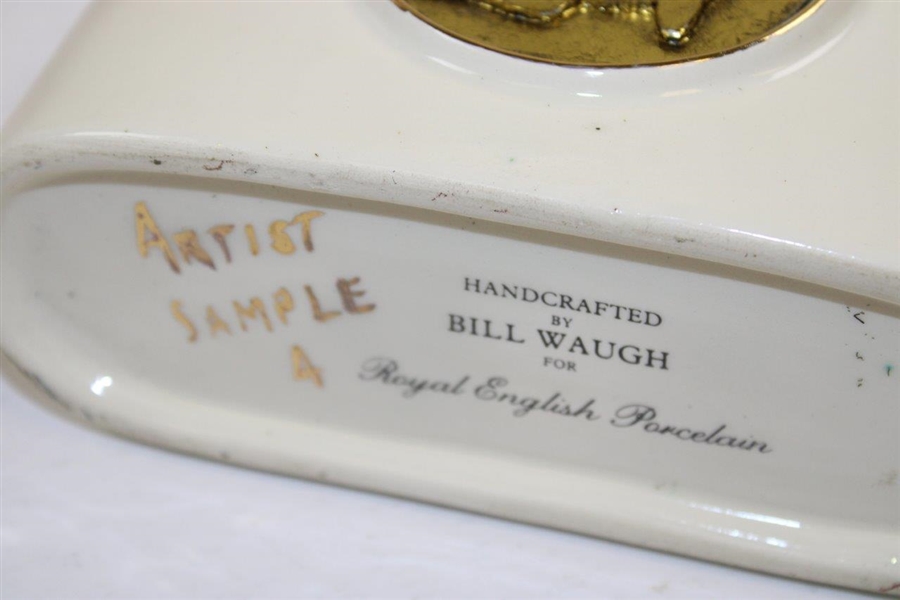 Augusta National Clubhouse Gold Leaf Limited Artist Sample #4 by Artist Bill Waugh