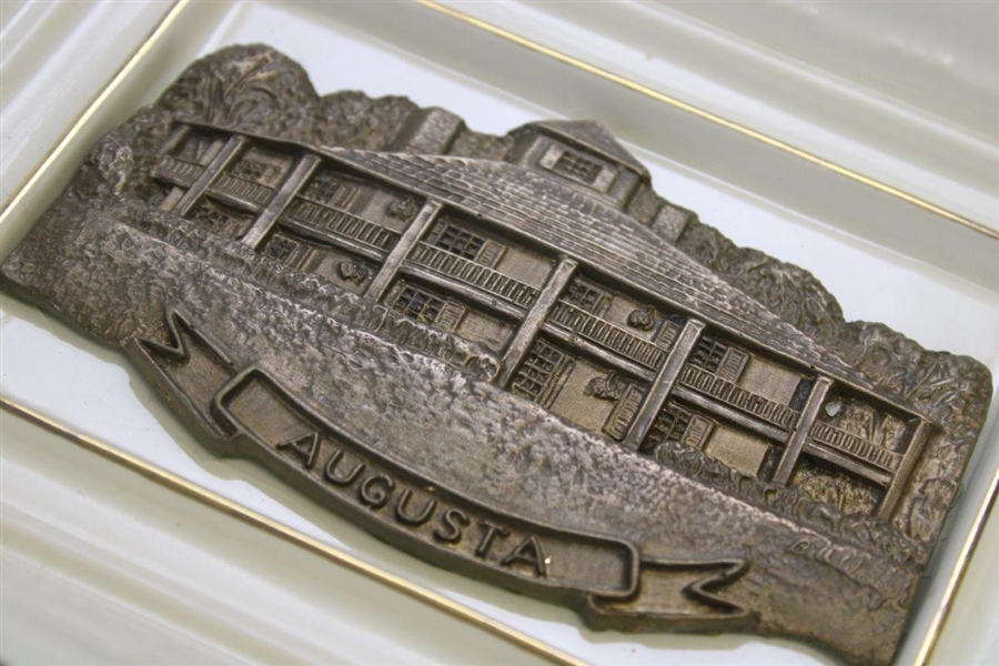 Augusta National Clubhouse Bronze/Resin Plaque by Artist Bill Waugh