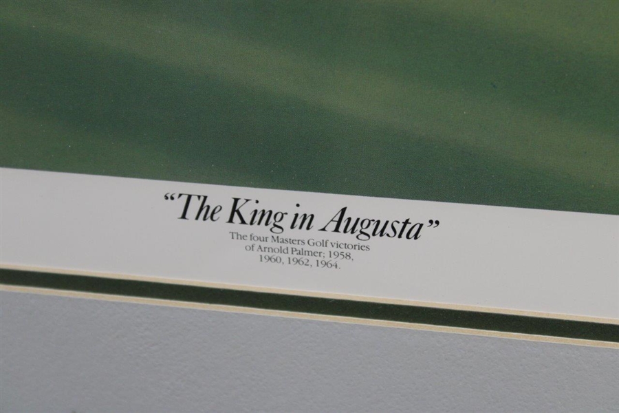 Arnold Palmer Signed 1989 'The King in Augusta' Ltd Ed Zuniga Print #81/1964 - Framed JSA ALOA