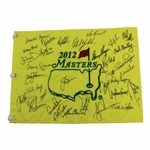 Masters Champs Signed 2012 Masters Flag with Nicklaus Center - Signed by 33! PSA/DNA #O01953