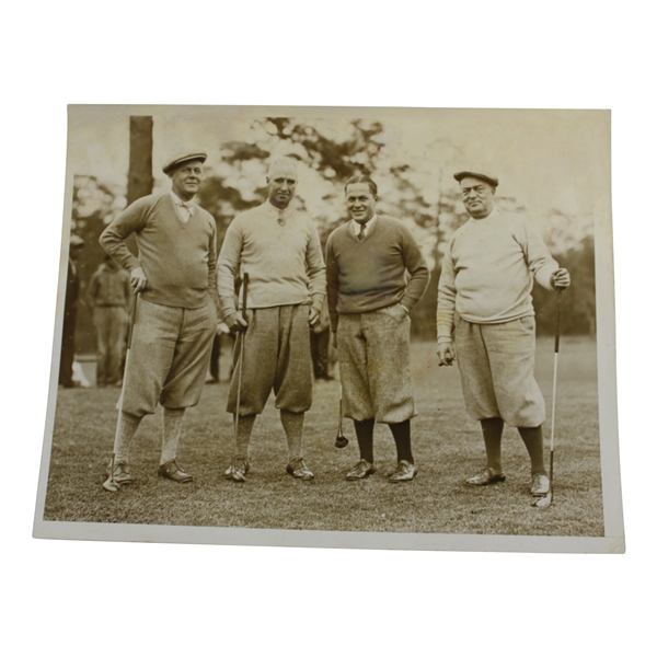 Early 1930s Augusta National GC Photo of Bobby Jones, Jones, Sr. & others