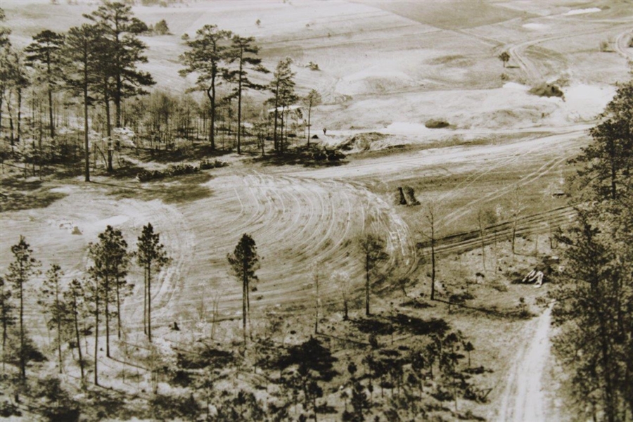 Early 1930s Augusta National GC Photo of 2nd Fairway & 5th Green Construction Grounds