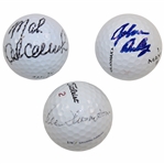 OPEN Champs Peter Thomson, Mark Calcavecchia & John Daly Signed Golf Balls JSA ALOA