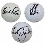 OPEN Champs Nick Faldo, Ben Curtis & Nick Price Signed Golf Balls JSA ALOA