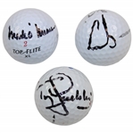 OPEN Champs Tony Jacklin, Mark OMeara & Ernie Els Signed Golf Balls JSA ALOA