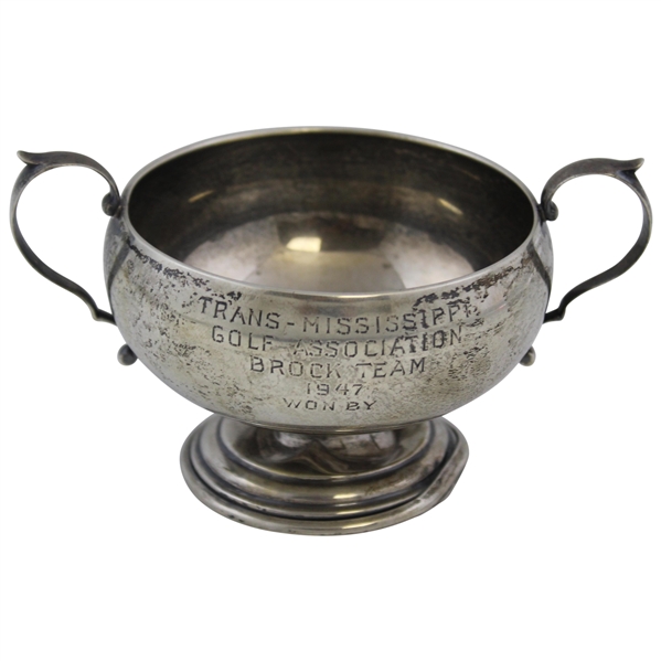 1947 Trans Mississippi Golf Assoc. Brock Team Sterling Silver Prize Cup