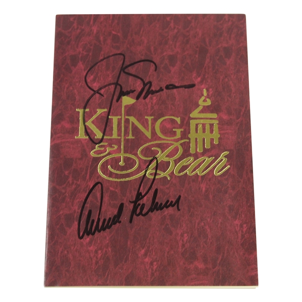 Jack Nicklaus & Arnold Palmer Signed 'King & Bear' Official Course Scorecard JSA ALOA