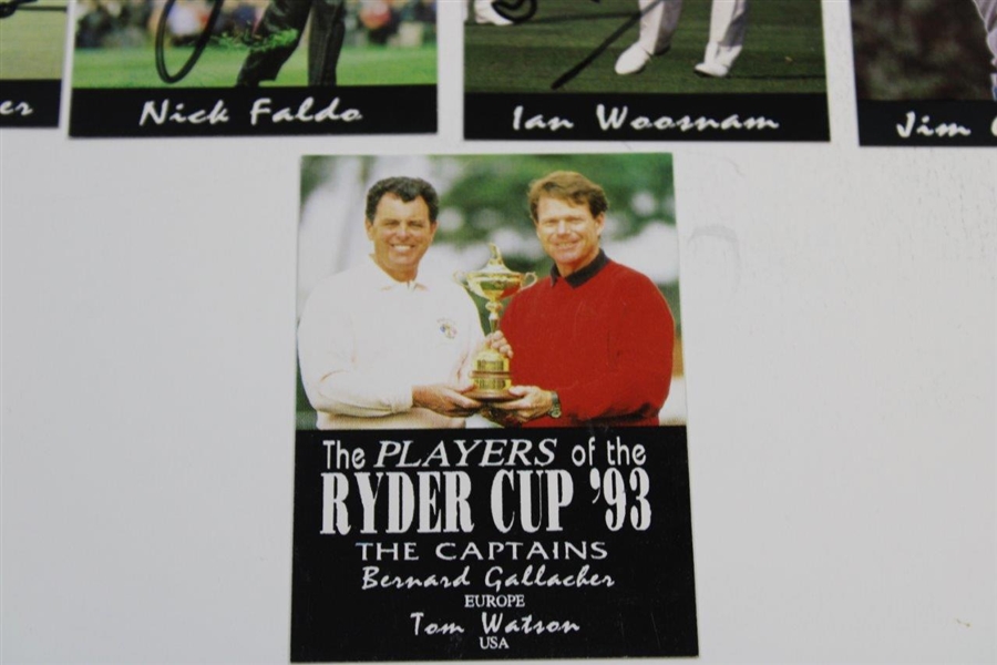 Players of the 1993 Ryder Cup Card Set - 15 Signed JSA ALOA