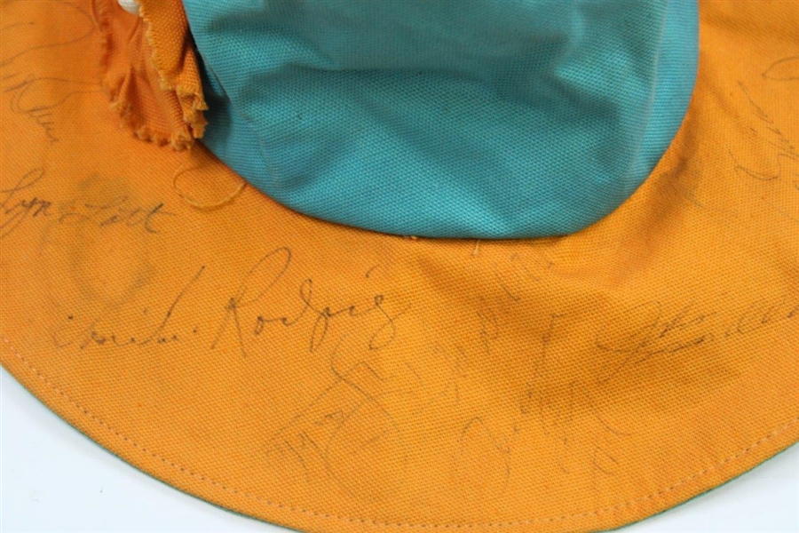 Jack Nicklaus, Ray Floyd & More Signed Bucket Hat JSA ALOA