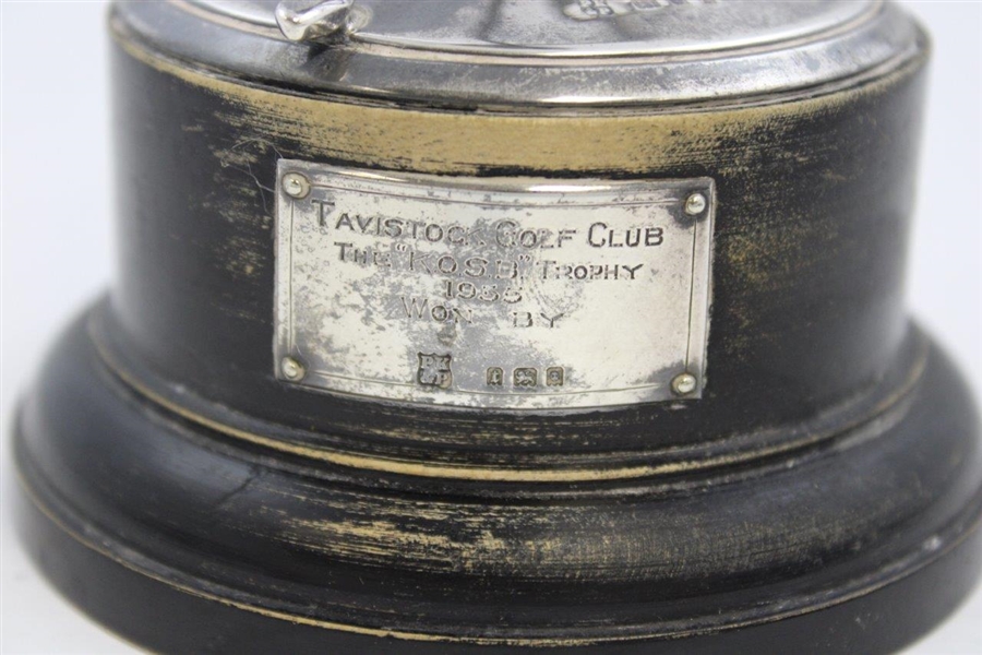 1935 Tavistock Golf Club Sterling Silver The “K.O.S.B.” Trophy Won by