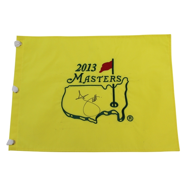 Adam Scott Signed 2013 Masters Tournament Embroidered Flag JSA ALOA