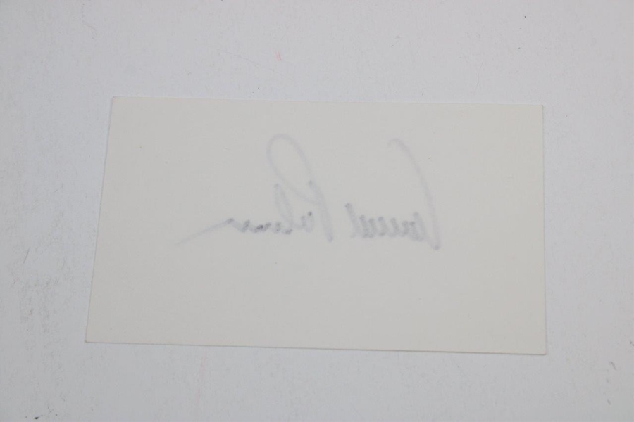 Arnold Palmer Signed 3x5 Index Card JSA ALOA