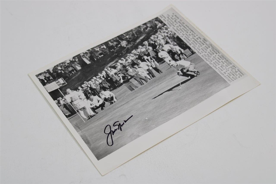 Jack Nicklaus Signed 1962 Seattle World's Fair Open Photo JSA ALOA