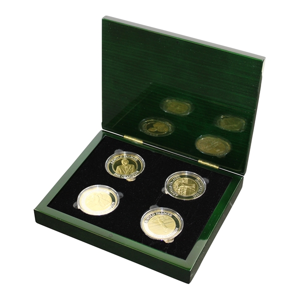 Arnold Palmer Ltd Ed Masters Commemorative Coins Set in Original Emerald Box with COA #235/750