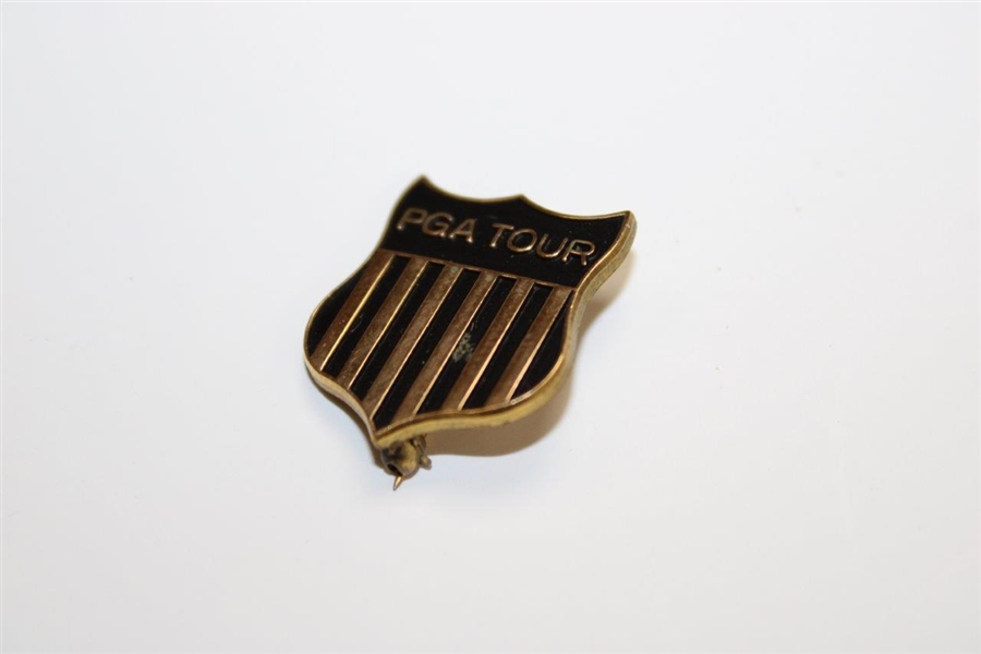 Sam Snead's Personal 10kt Gold Filled Undated PGA Tour Shield Pin