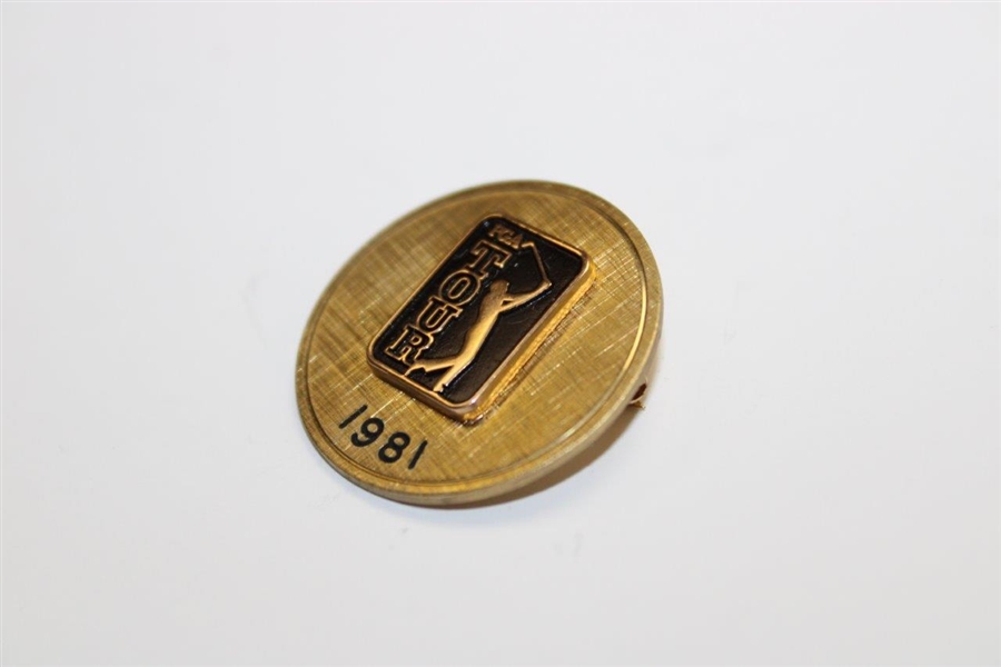 Sam Snead's 1981 PGA Tour 12kt Gold Filled Pin