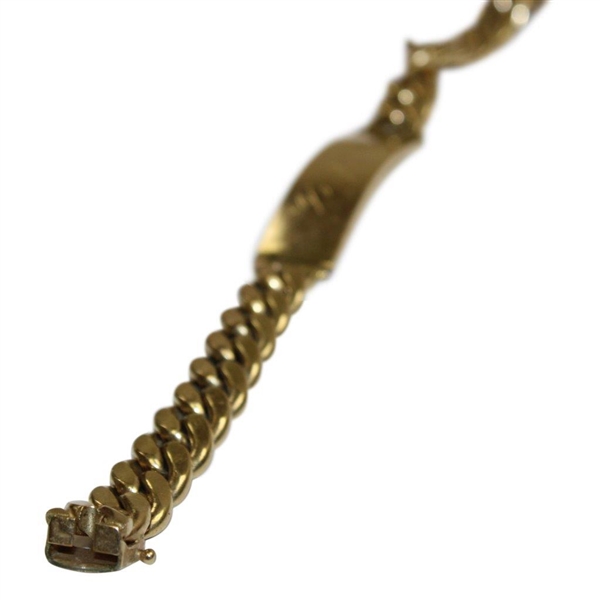 Sam Snead's Personal 'S.J.S' Engraved 12kt Gold Filled Bracelet